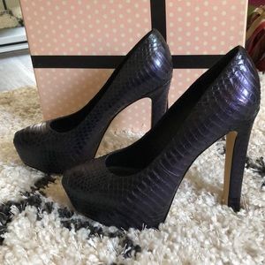 Brian Atwood snakeskin pumps